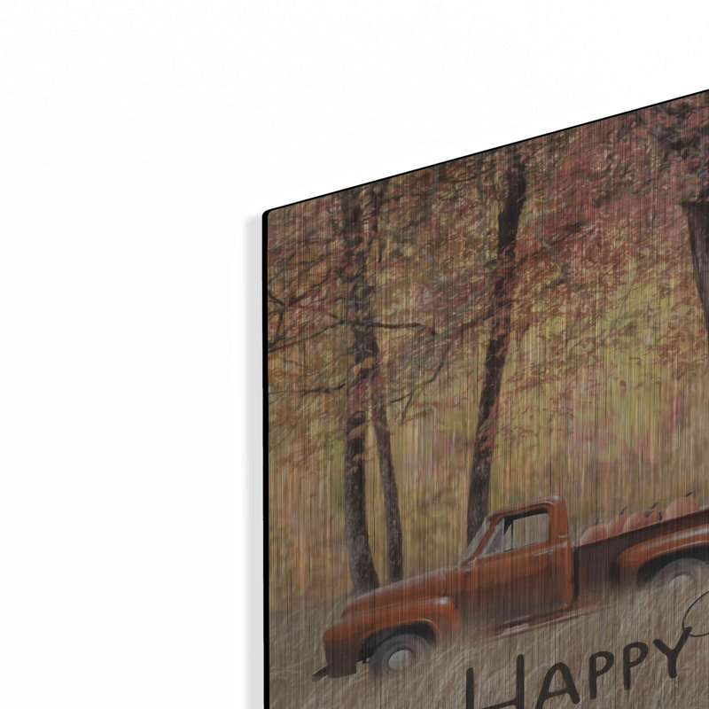 «Fall Camping» par Lori Deiter, art mural en métal, H 16 po x l 24 po