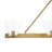 4-Light Clear Bell Glass Linear Modern Chandelier