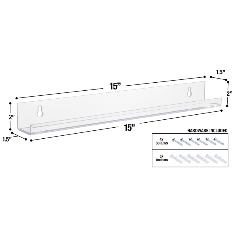 Sorbus Clear Organizer Shelf 3 Pack