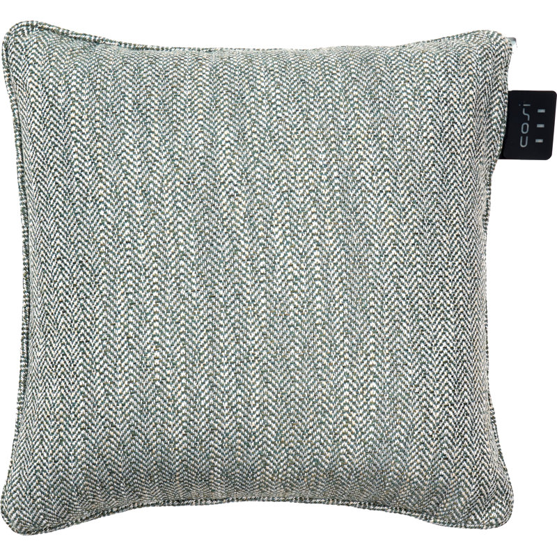 Cosipillow Indoor / Outdoor Chevron Square Cushion, Green