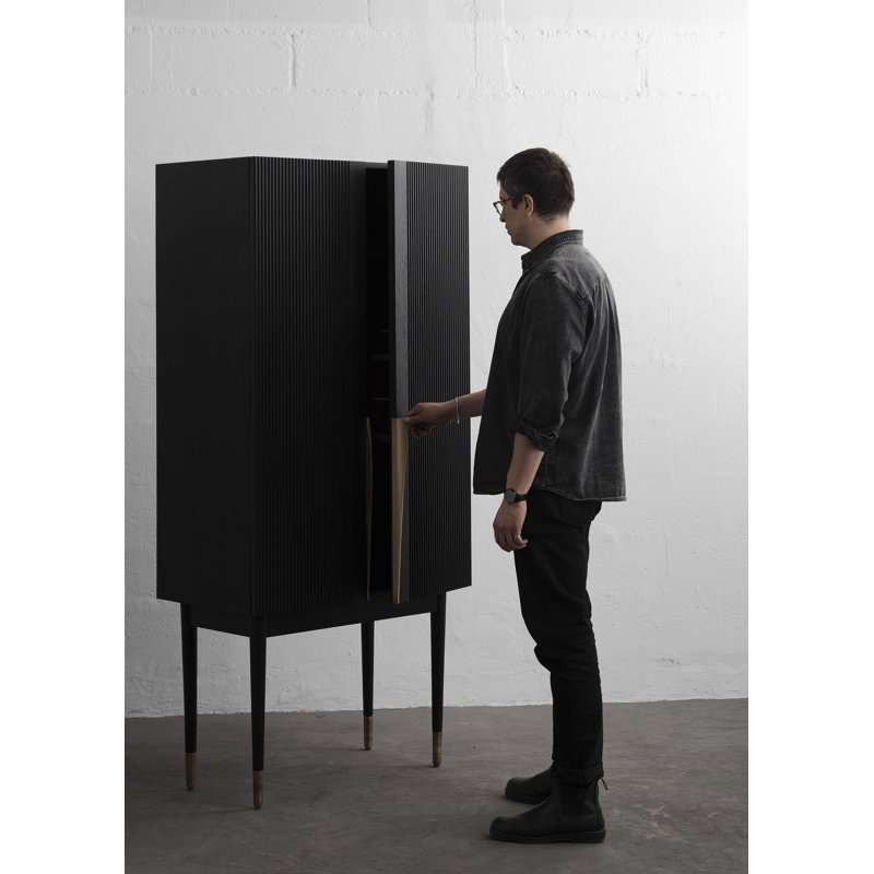 Perfidia Solid Wood Bar Cabinet