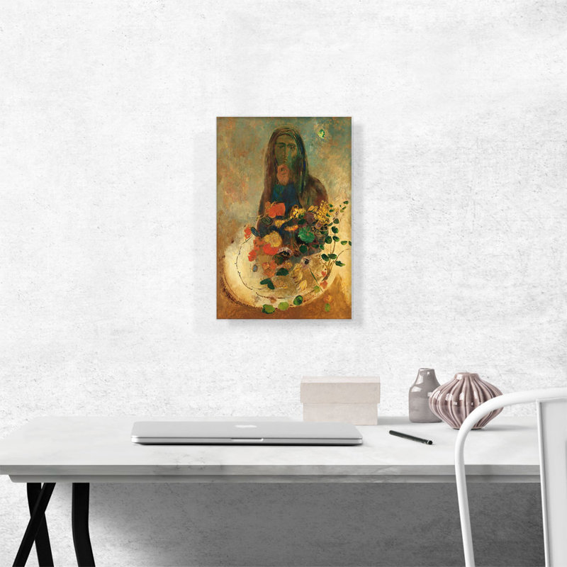Mystère par Odilon Redon, reproduction d'art sur toile tendue, H 18 po x l 12 po x 1,5 po