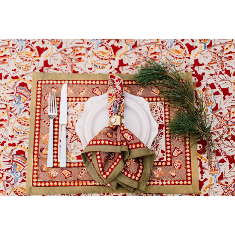 Noel 100% Cotton Rectangle Placemats