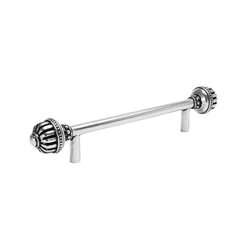 Cricket Cage large 4 inches c.c. pull in Platinum, 5", Silver
