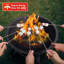 Petit foyer d'extérieur au feu de bois en acier DIDADI 22 pouces avec pare-étincelles, grille à bûches, tisonnier, pour le patio