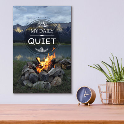 «My Daily Quiet» par Jean Plout, art mural en verre acrylique, 12 po x 16 po