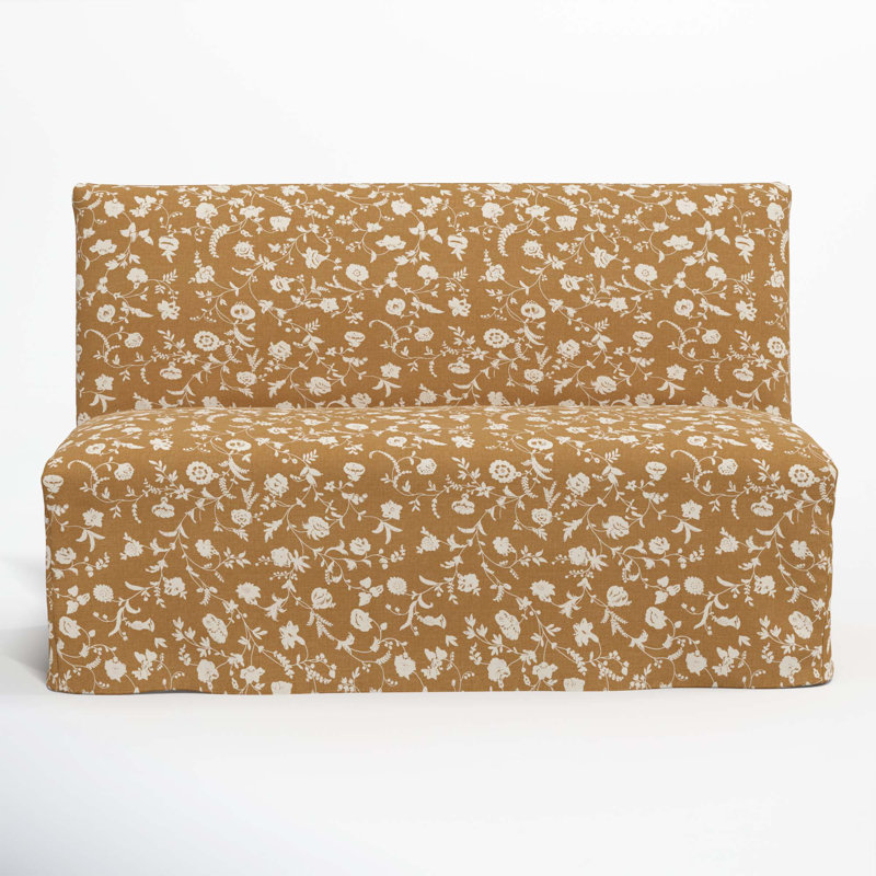 Ivanka Upholstered Bench, Robina Floral Ochre