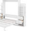 Grand lit escamotable mural avec tiroirs, tablettes et DEL-1796655272