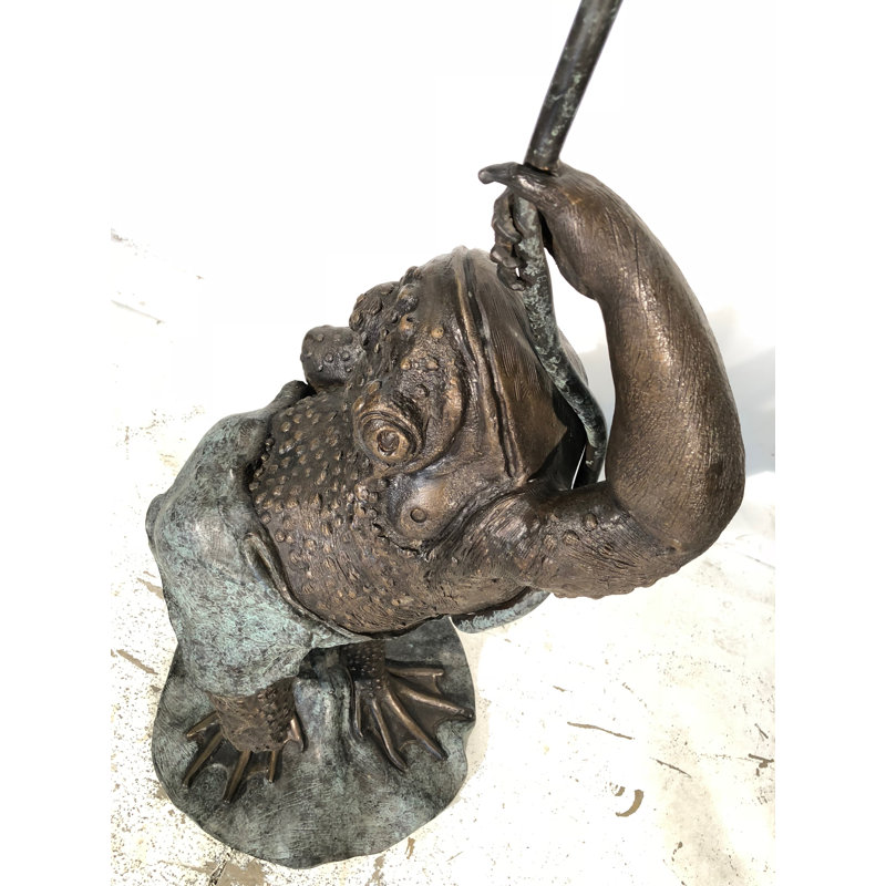 Bronze Whimsical Frog Fountain