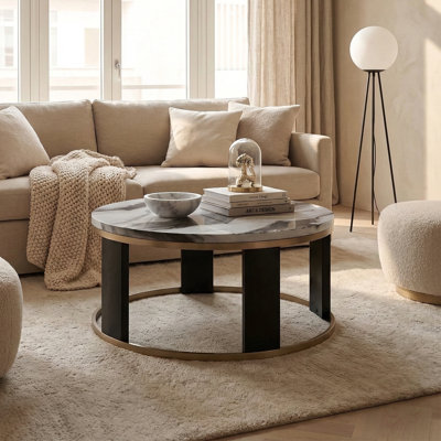 Dorr 36" Round Wood Coffee Table