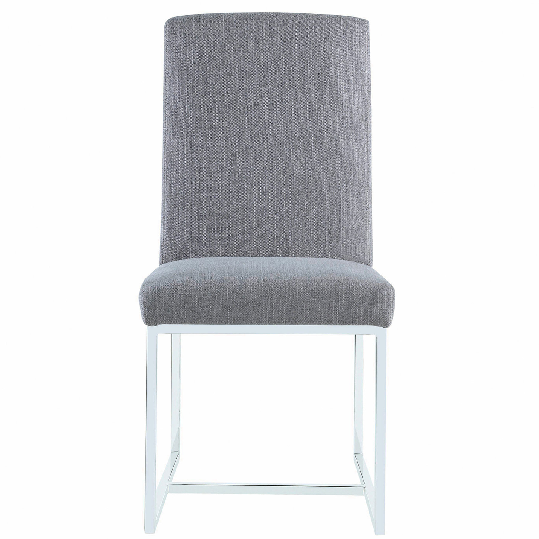 Hokku Designs Grey Upholstered Dining Chairs ( Of 2) With Stable Metal ...