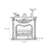 Walnut Solid Wood Electric Fireplace-1038056299