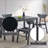 Briar Black Finish Dining Table