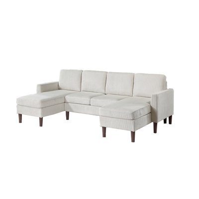 3-Piece Corduroy Sectional Set
