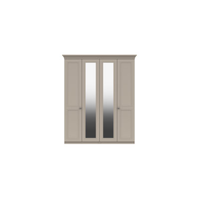 Orleans 4 Door Manufactured Wood Wardrobe