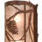 Rustic Lodge Flush Mounted Sconce-125013072-125013075