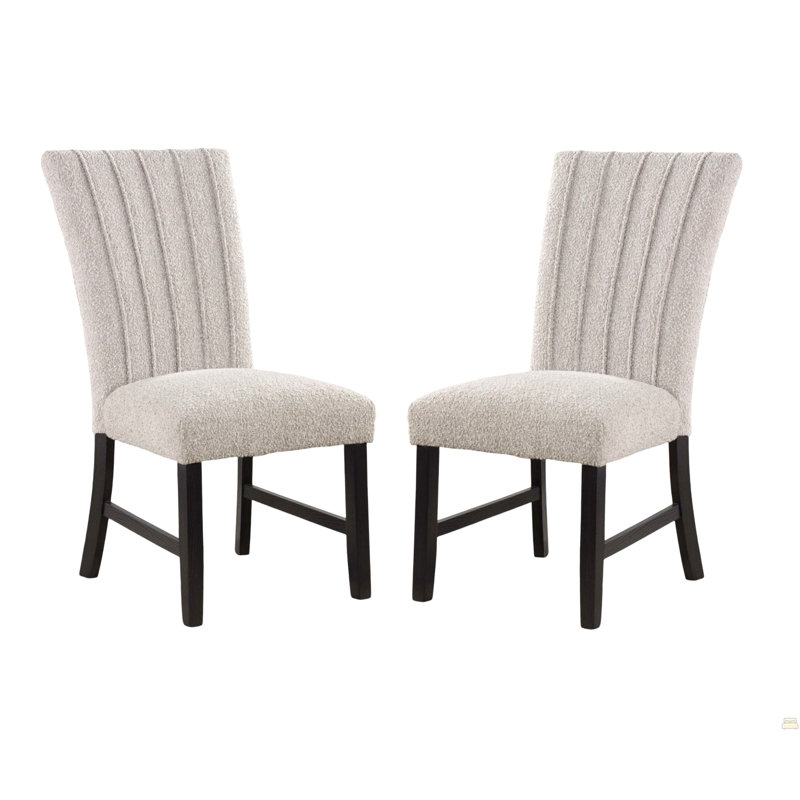 Parson Chair Boucle Fabric 2Pc
