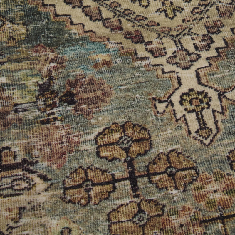 Magnolia Home By Joanna Gaines X Loloi Sinclair Machine Washable Turquoise / Multi Area Rug, Rectangle 8'6" x 11'6"