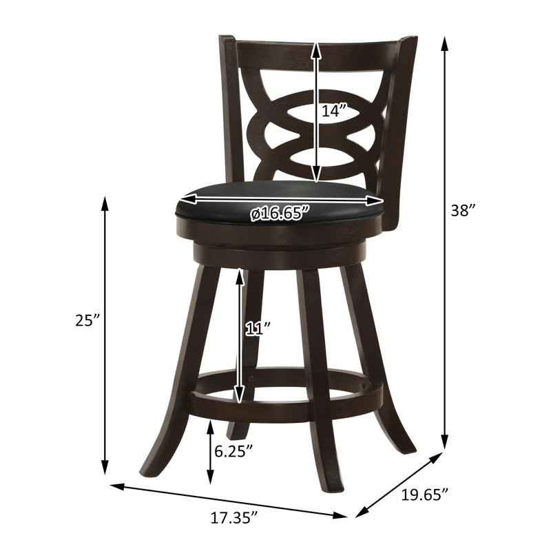 Caeron Swivel Bar & Counter Stool, Counter Stool (25” Seat Height)