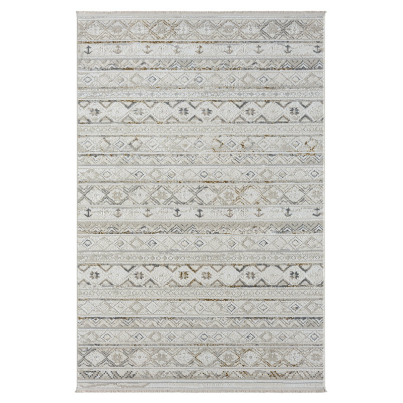 Tiana cream Rug, Rectangular 160 x 230cm