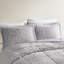 Mini-édredon ombragé gris chaud chaud pour lit double / grand et confortable