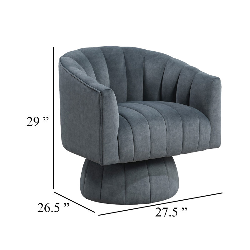 Fauteuil d'appoint Rex, Gris foncé