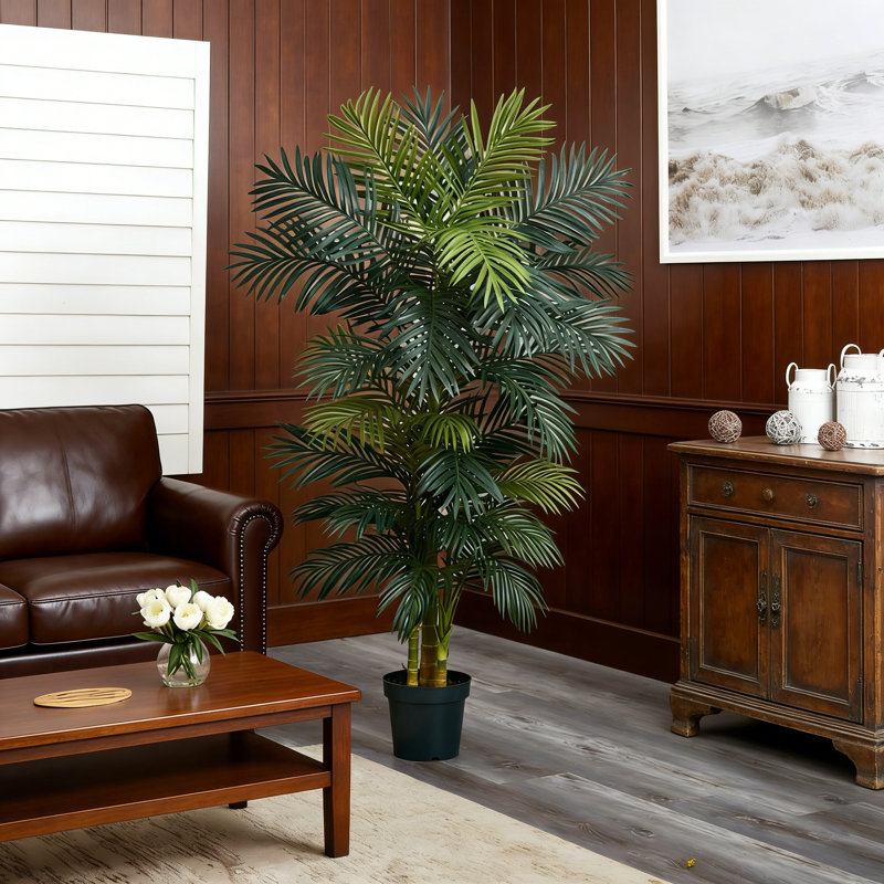 6.5Ft Artificial Golden Cane Palm Tree