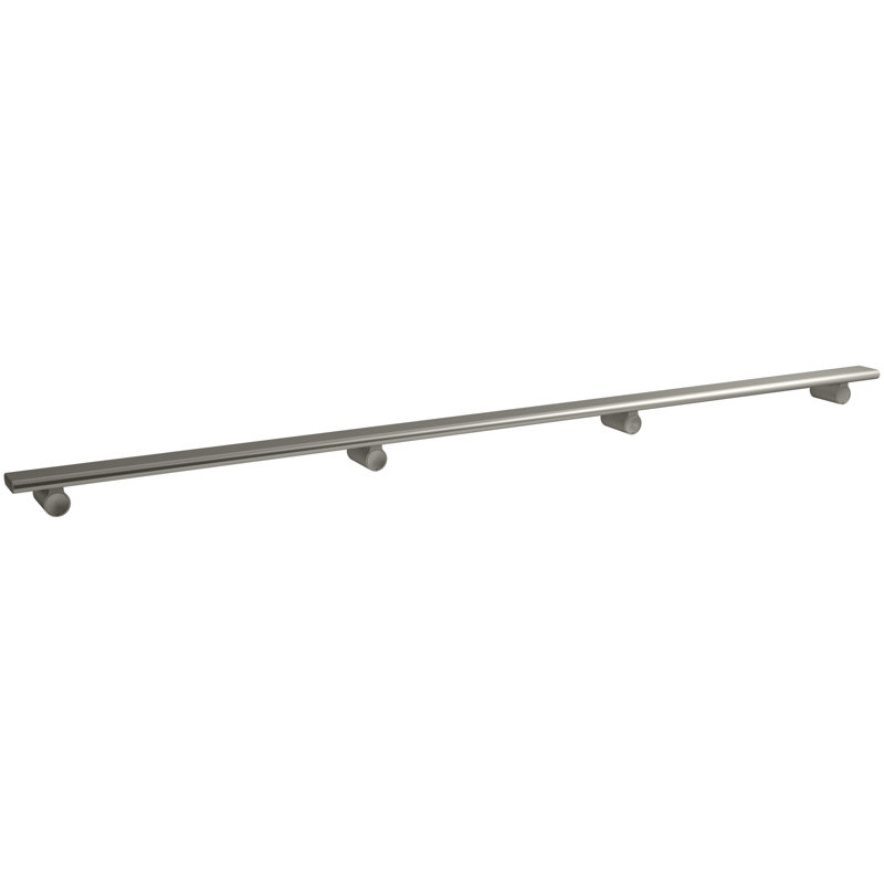Choreograph 54" Shower Barre, Anodized Brushed Nickel