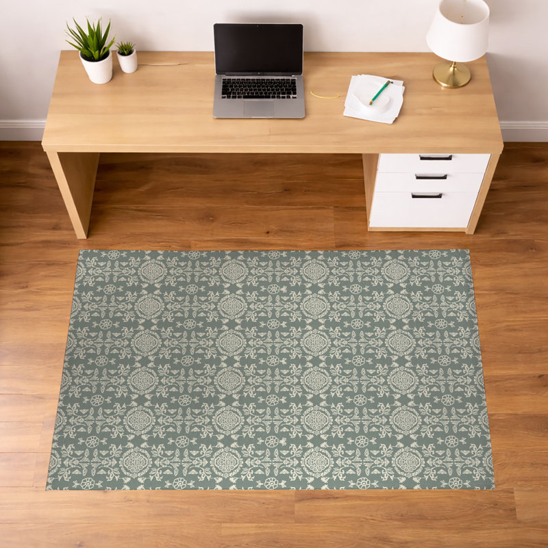 Tapis de bureau léger Aubry, H 0,1 po x l 84 po x P 60 po, Sauge