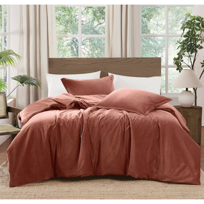 Brooklyn Loom Matte Cotton Velvet Duvet Set