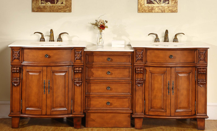 Ensemble de meuble-lavabo double 84 po Toledo