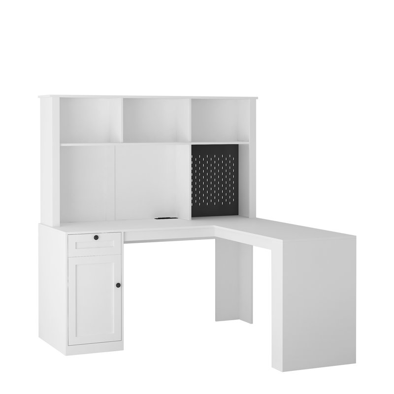 Bureau d'ordinateur moderne et contemporain, Blanc