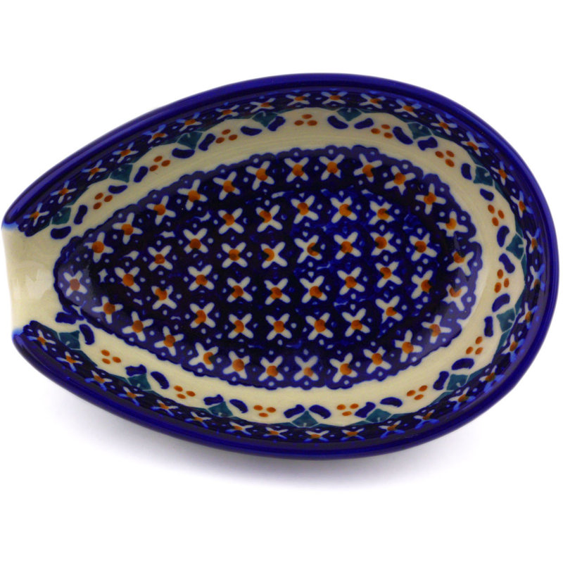 Cress Ceramic / Porcelain Oval Spoon Rest