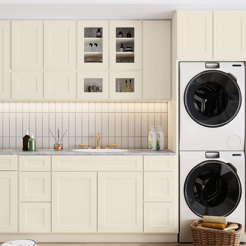 34,5 po H Armoire de rangement en contreplaqué blanc antique - construction et résistance de base polyvalente