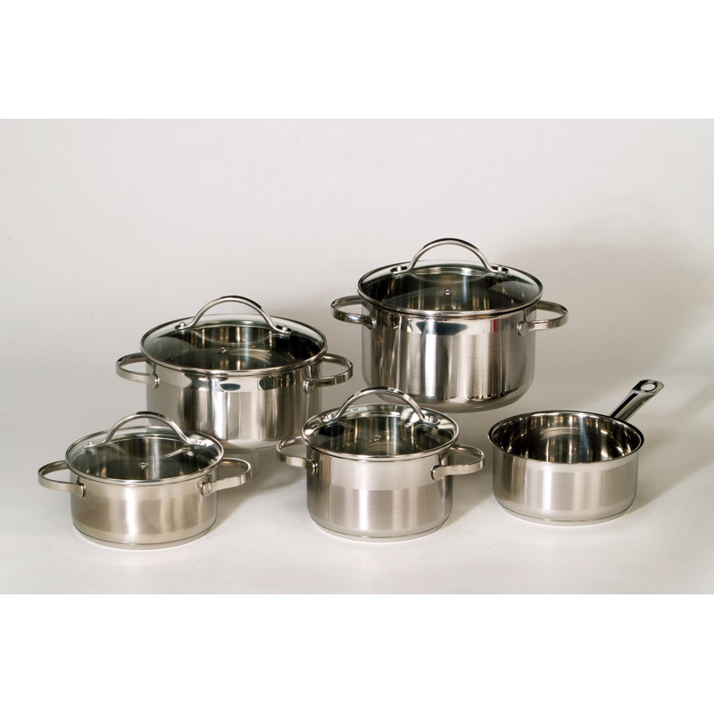 Ohio 9 - Piece Stainless Steel Cookware Set