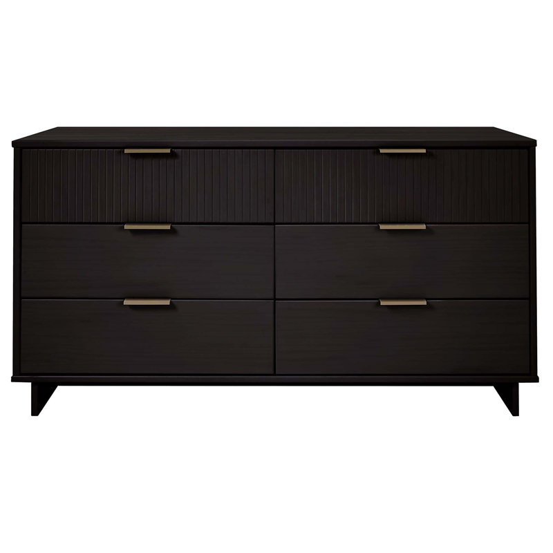 Commode 55 "Granville en noir (6 tiroirs), Noir