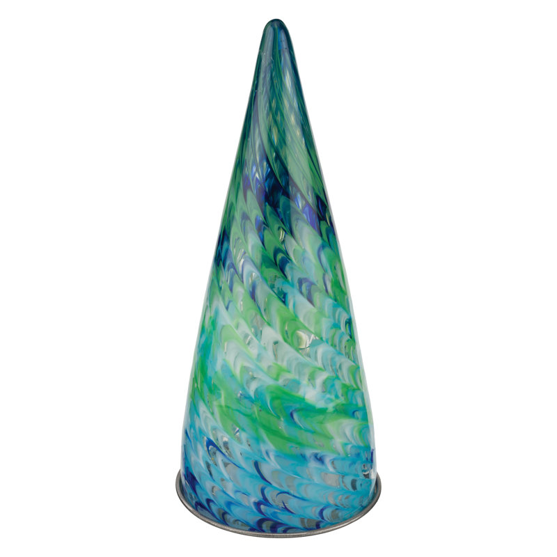 Murano Angel LED Decor 13" - Blue, Bleu clair