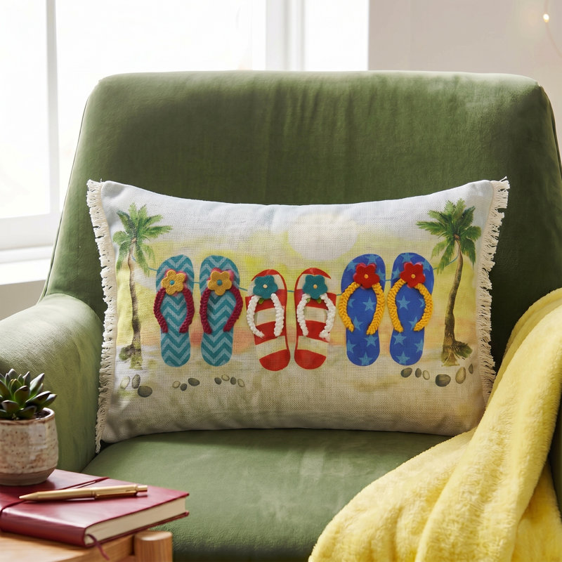 Coussin lombaire rectangulaire en mélange de polyester, Polyester