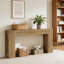 Grand canapé de table, table de couloir en bois, console