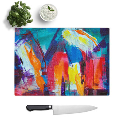 Tempered Glass Art Painting Vol.26 Chopping Board