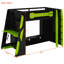 Lit mezzanine en bois avec bureau, tablettes multiples et lumière RVB-723118159