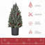 Arbre de Noël artificiel miniature 18 po