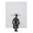 Sitting Female Iron Sculpture Bookends Set