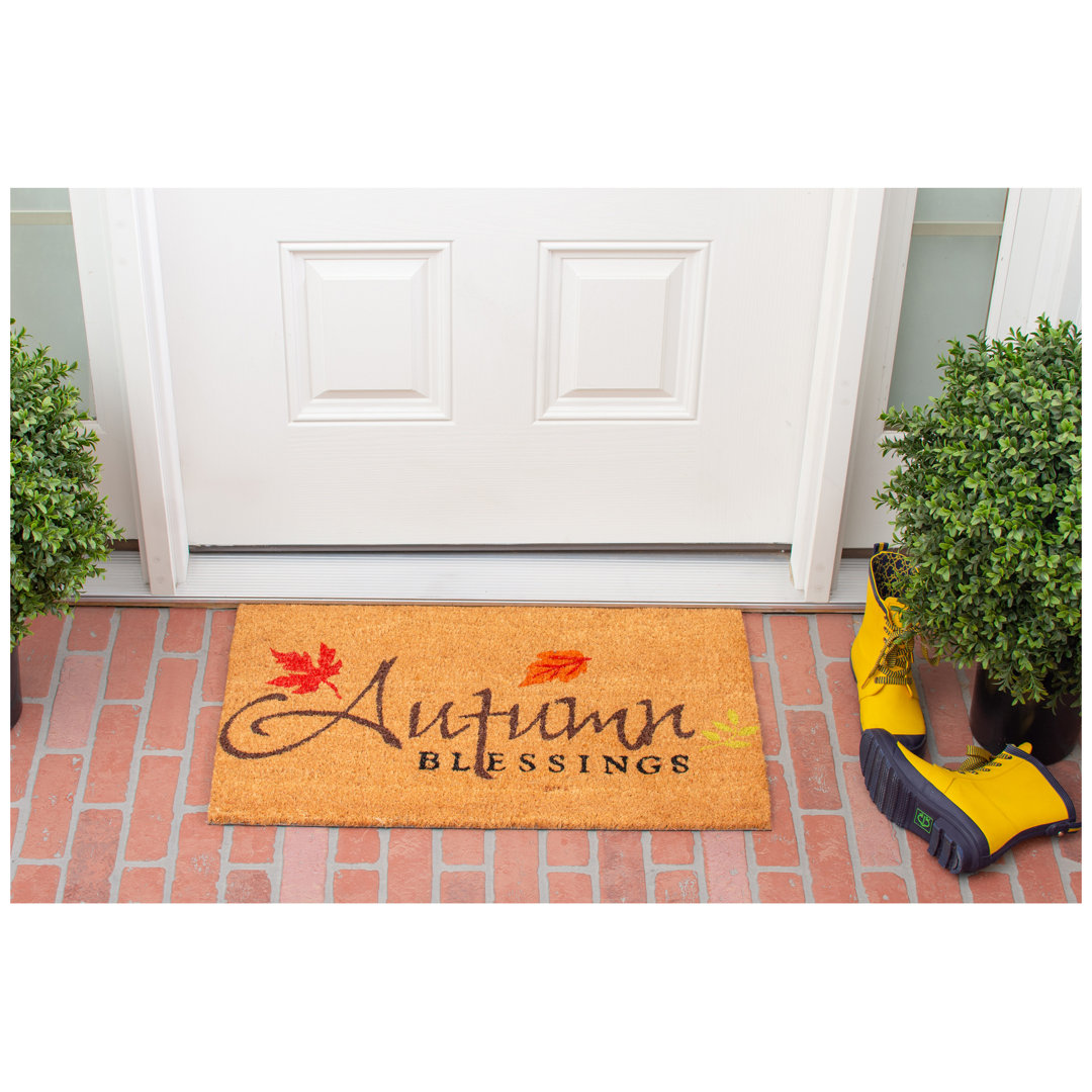 Kathlene Non-Slip Outdoor Doormat The Holiday Aisle®