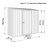 Absco Space Saver 7 ft. W x 3 ft. D Metal Lean-To Storage Shed-111668719