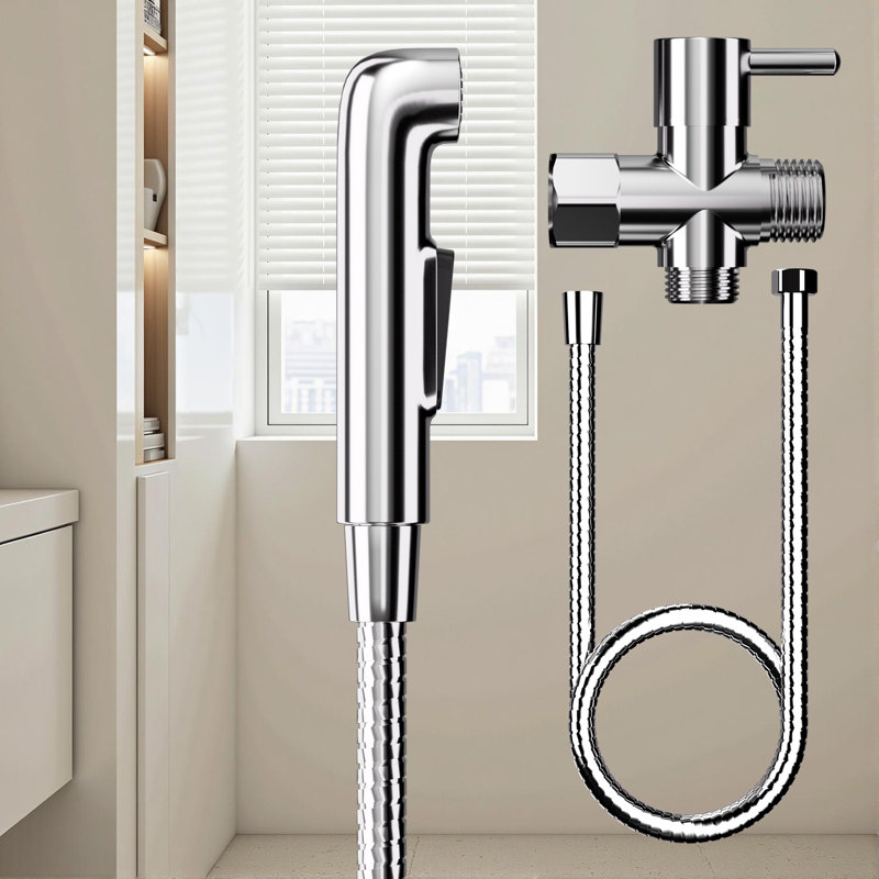 Single Mode Bidet Sprayer With 59" Hose, Chrome