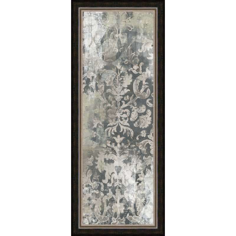 «Nagao Weathered Damask Panel I», reproduction encadrée
