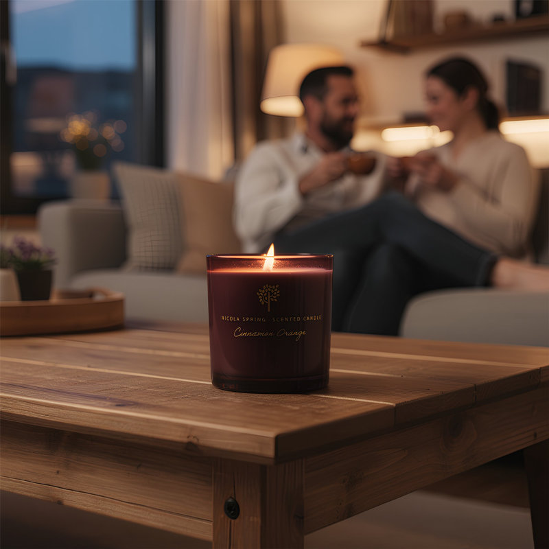 Nicola Spring - Soy Wax Scented Candle - 130g - Cinnamon & Orange