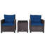 Ensemble de conversation en rotin de trois articles avec coussins-64417750