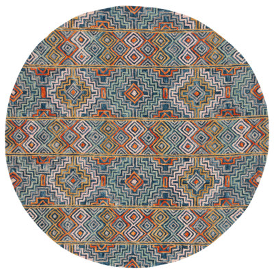 Deyoung Hand Tufted Cotton Geometric Rug